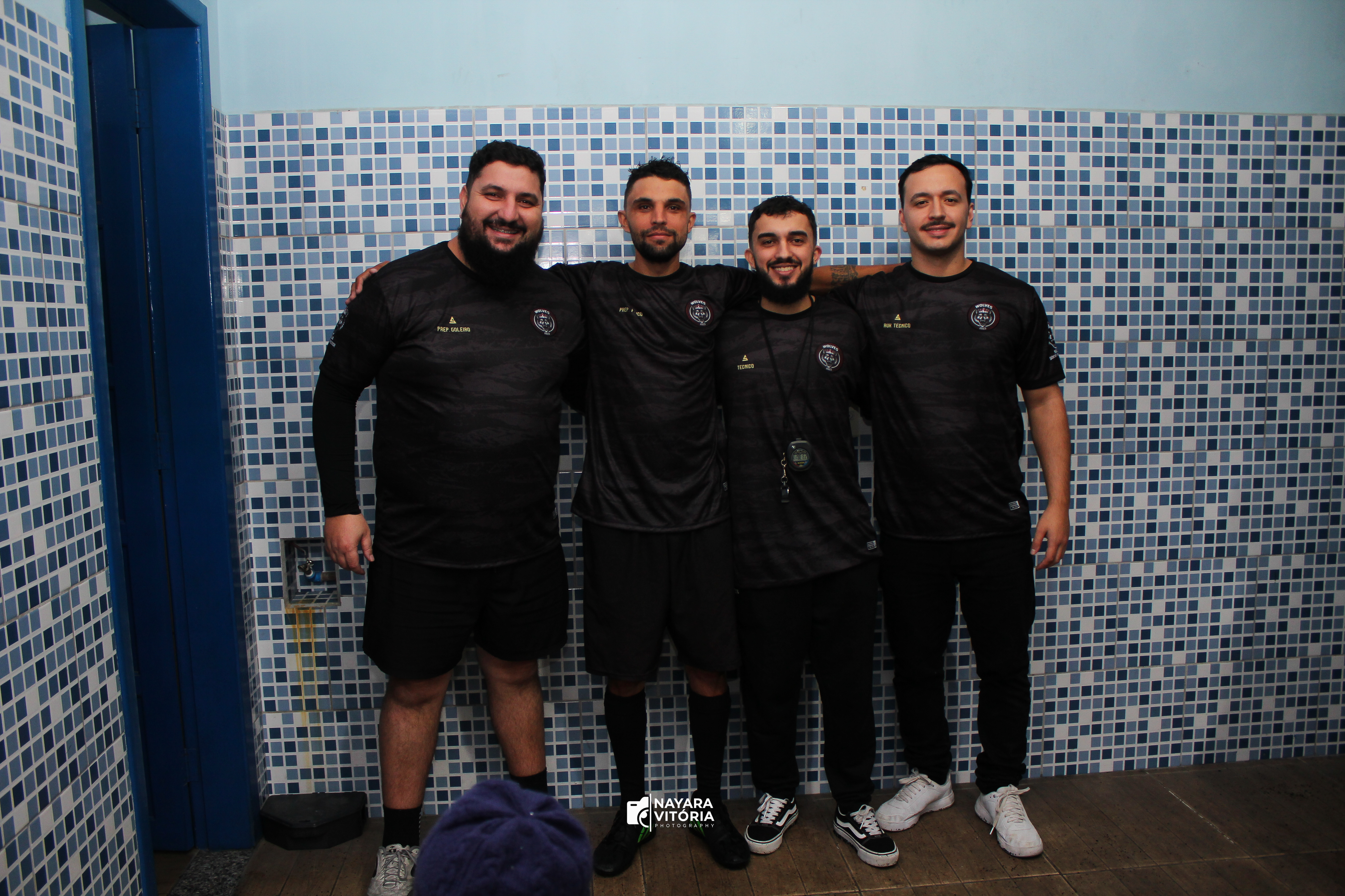 Comissão técnica do Wolves reunida, fotografia de Nayara Vitória